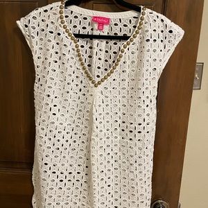 Lilly Pulitzer for Target small white coverup